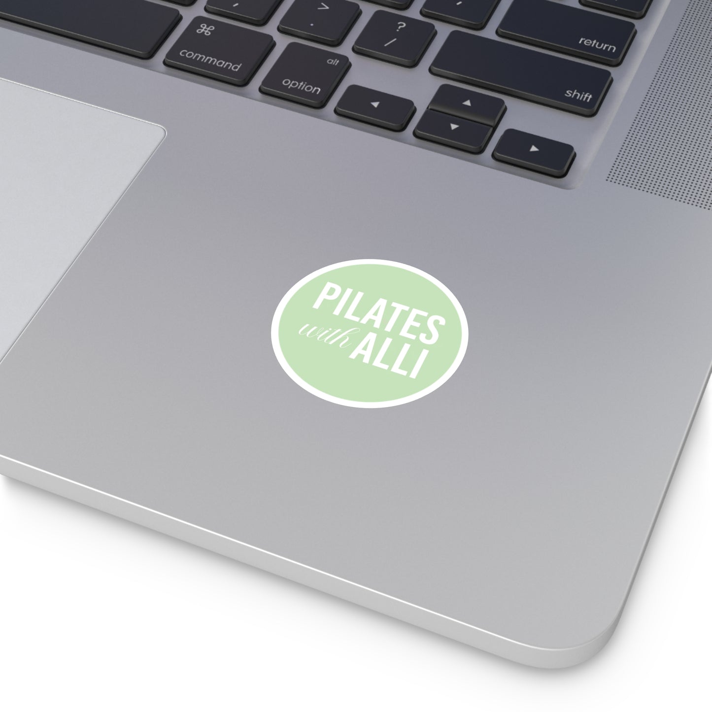 Pilates with Alli Round Sticker - Green