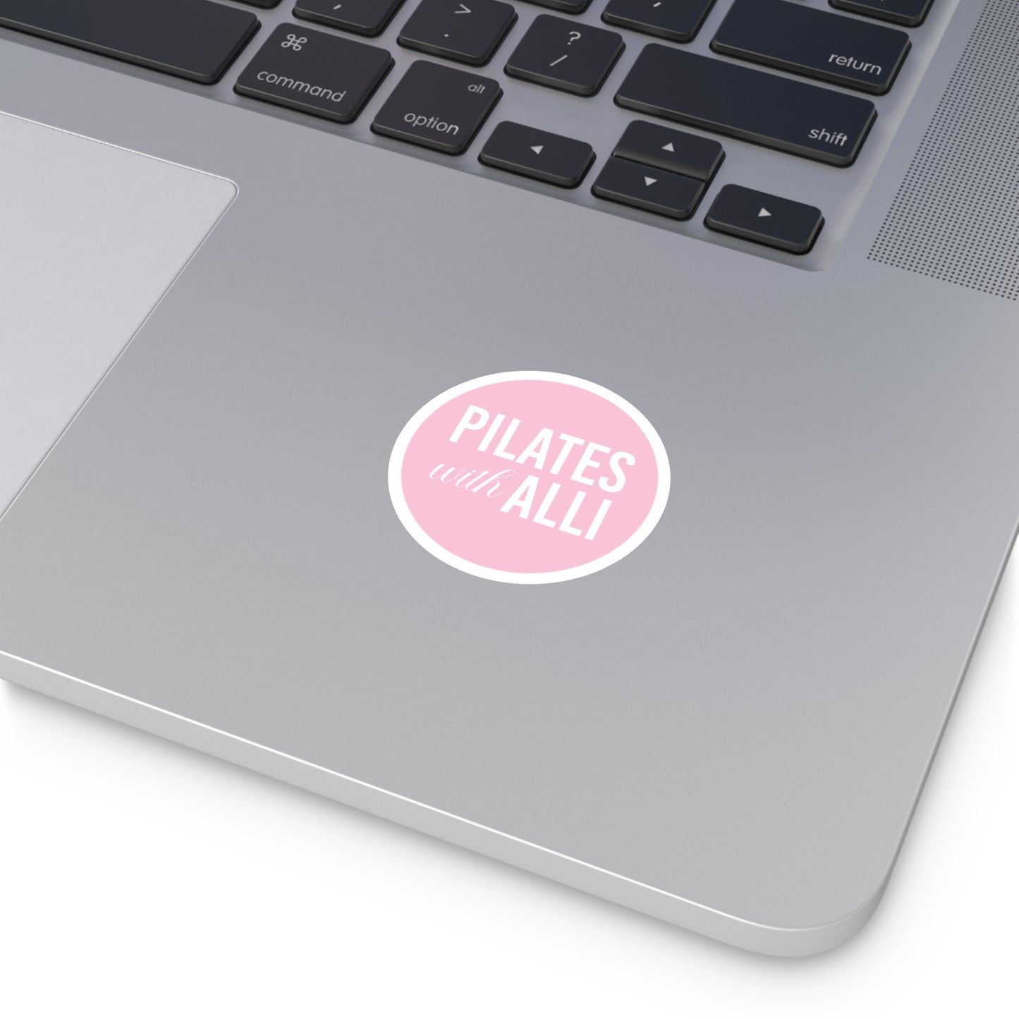 Pilates with Alli Round Sticker - Pink
